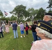 community members at Mesquite Memorial service