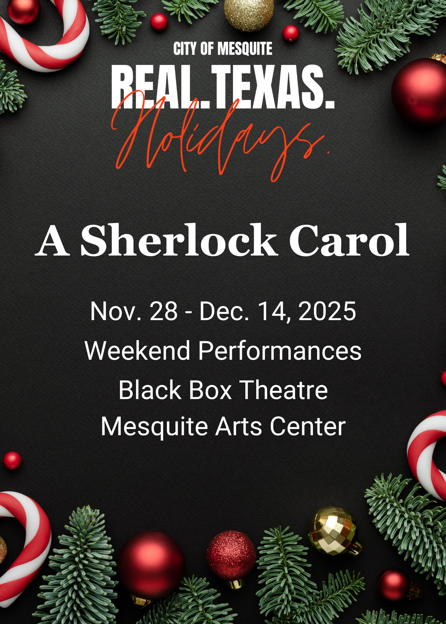 A Sherlock Carol November 28 through December 14