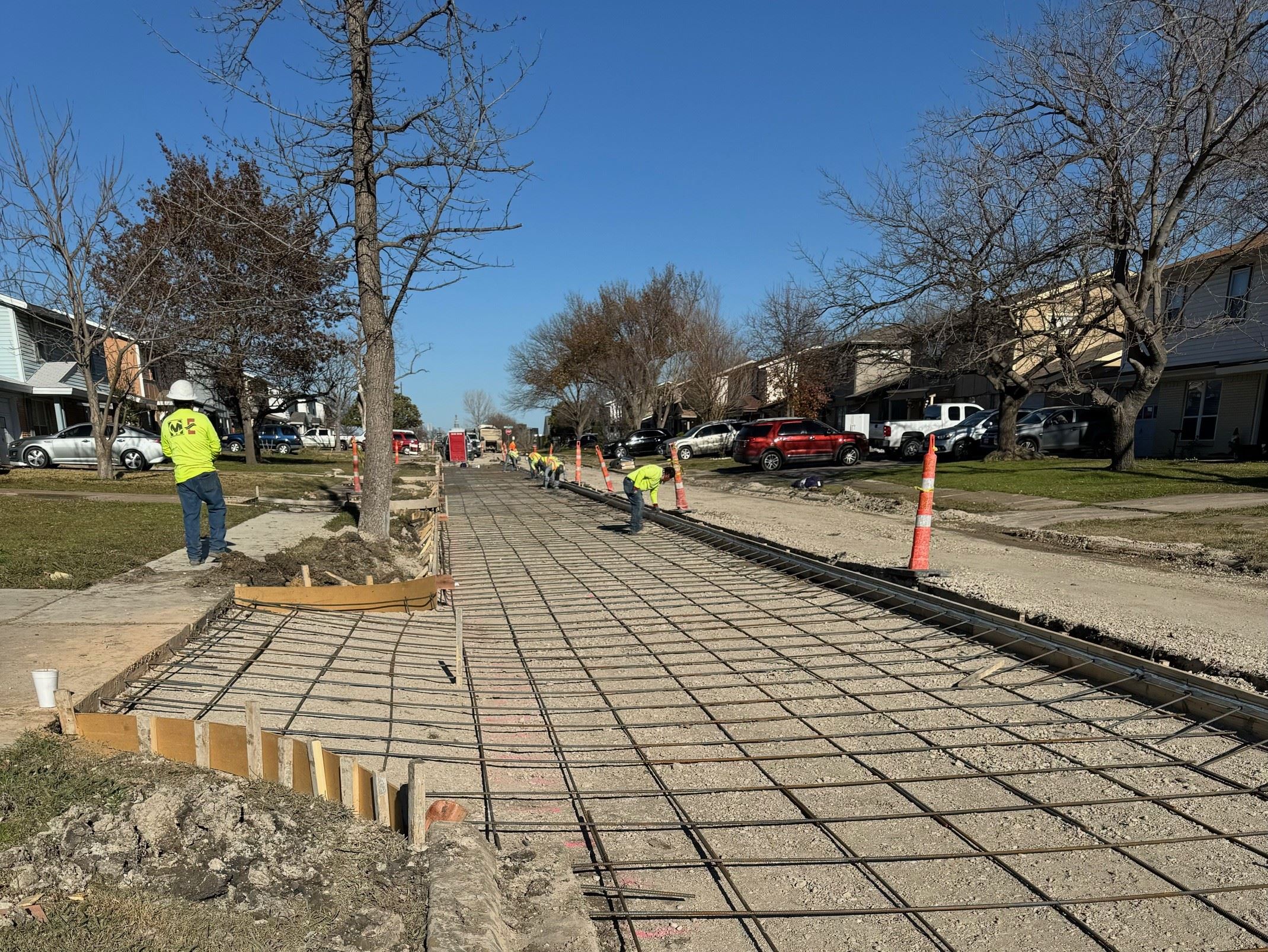 Eastridge Park neighborhood road construction