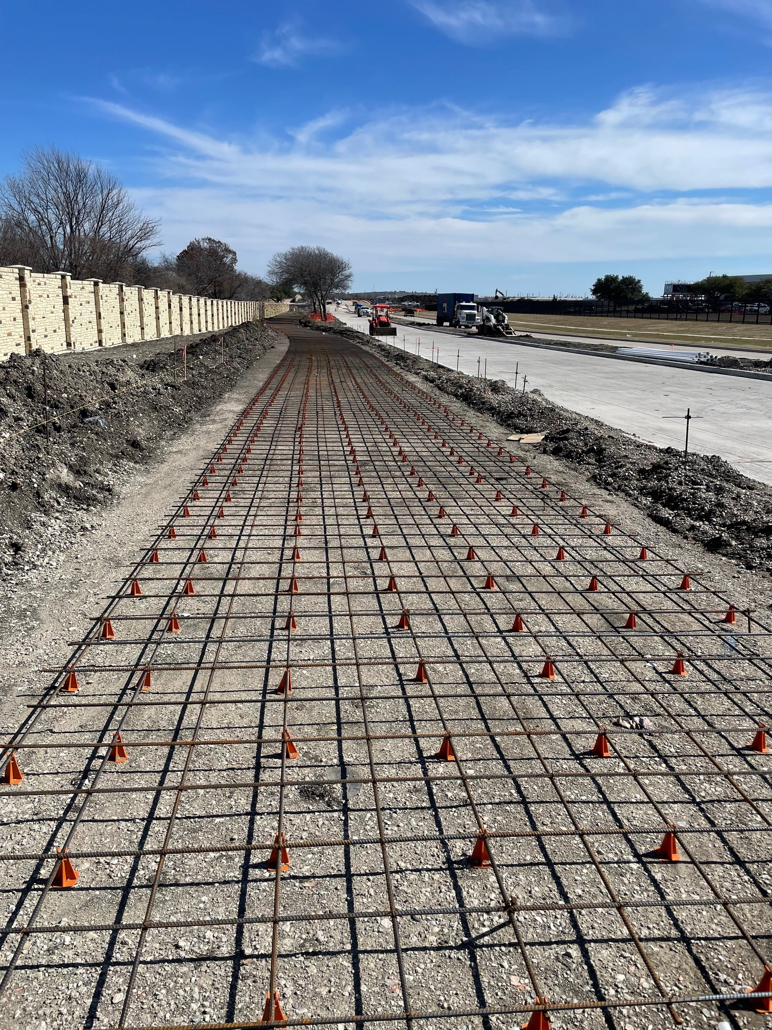 Skyline road construction