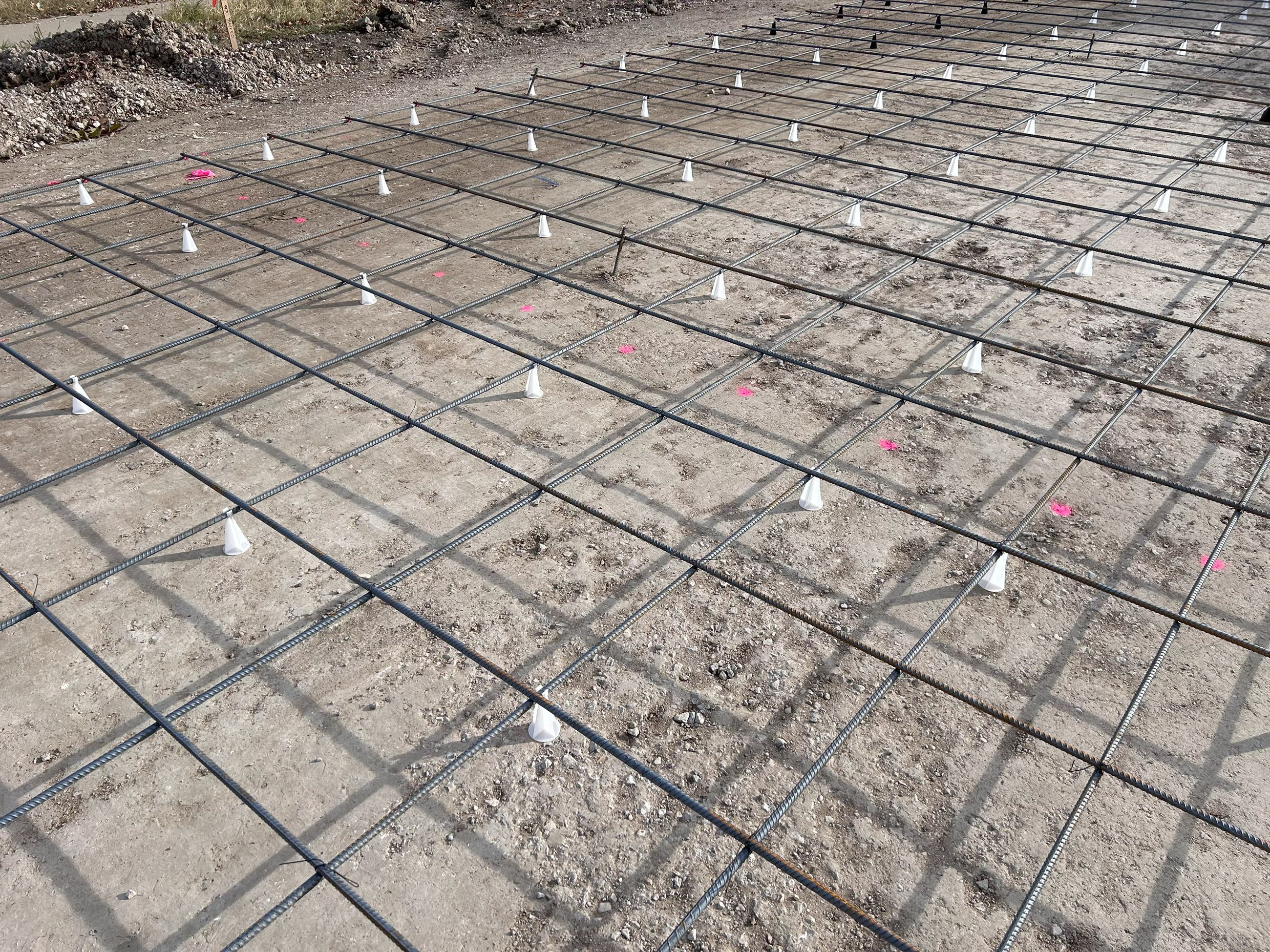 S Parkway Rebars construction Jan 2025