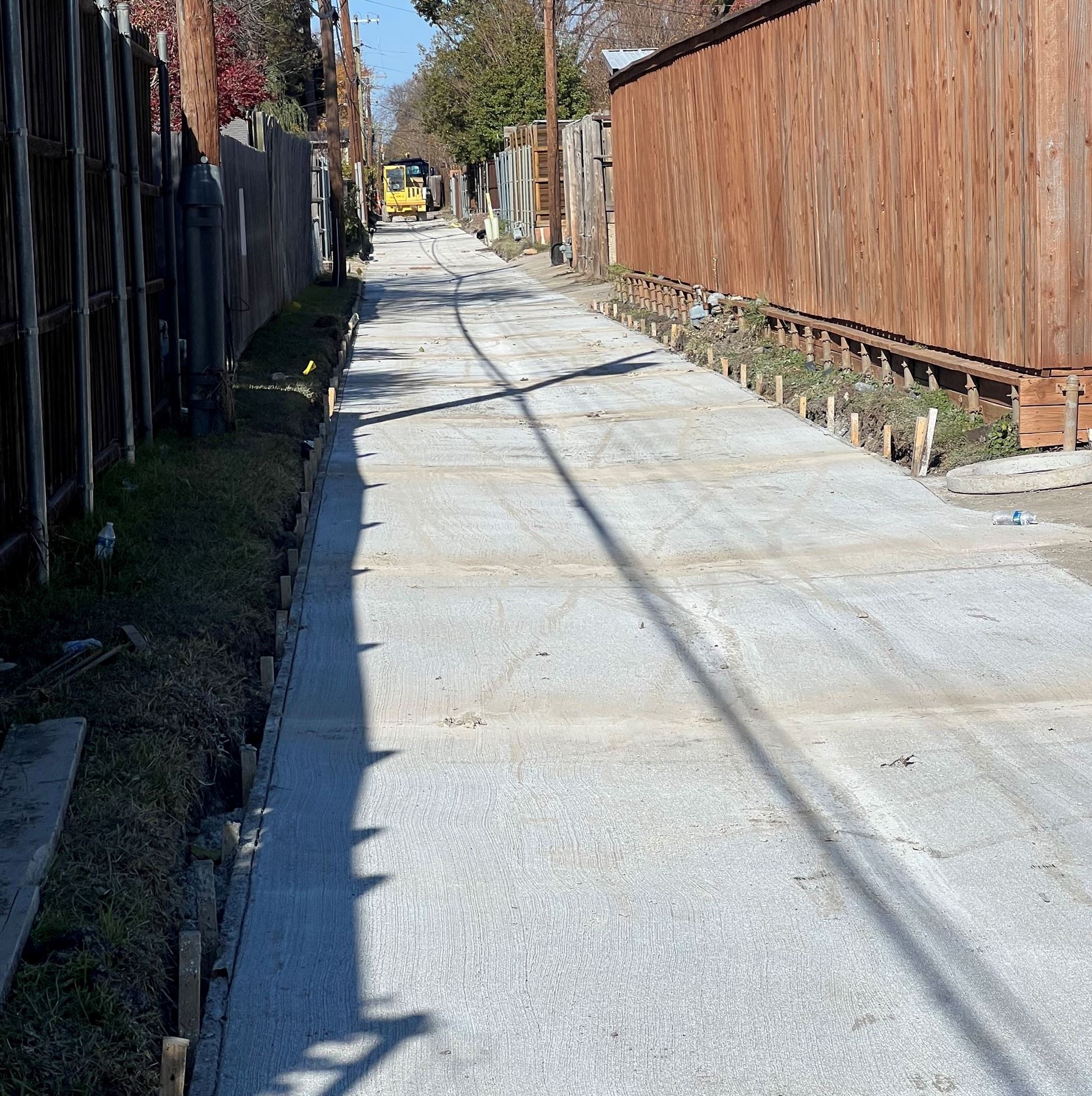 Alley December 2025 Michelle Way and Debra Drive