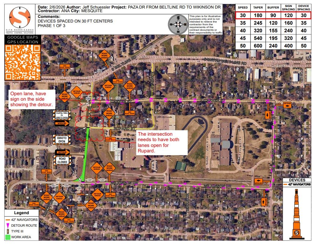 Paza Dr Closure 2-26-26