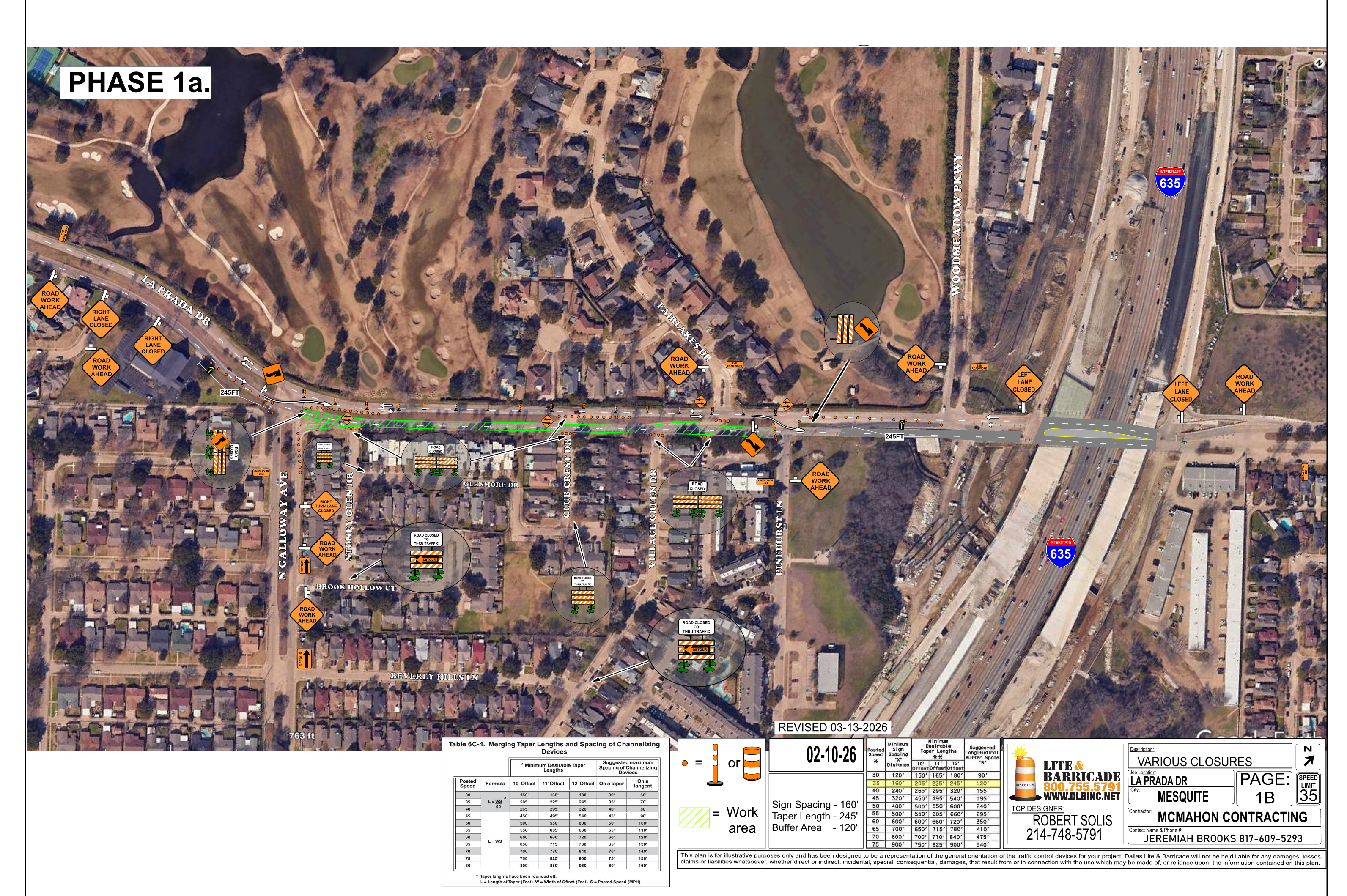 Road Closure Traffic Control Plan