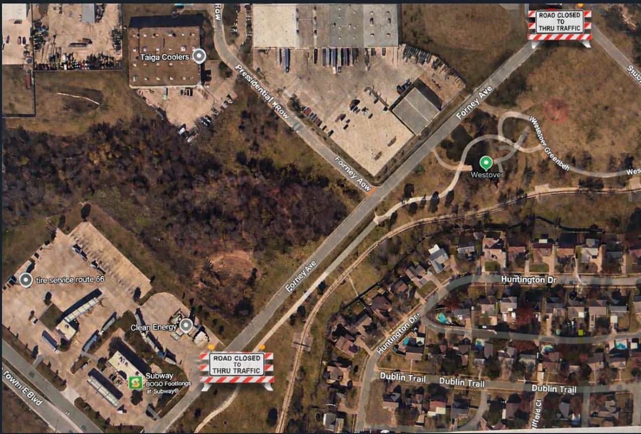 Forney Rd Closure April 3 2026